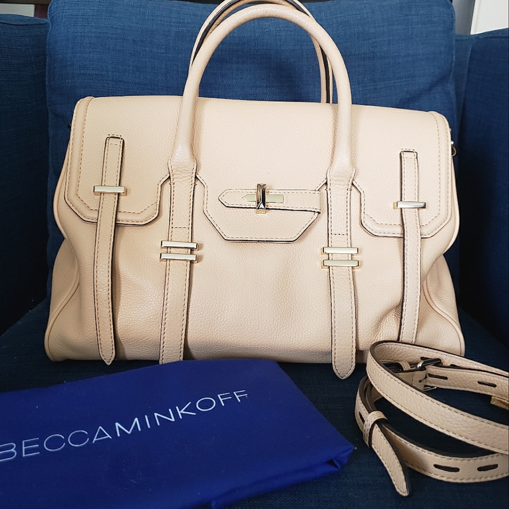 Rebecca Minkoff Large Jules Satchel in Biscuit
